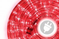 NEXOS LED svetelný kábel 10 m, 240 LED diód, červený