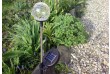 Záhradná LED solárna lampa Garth sklenené gule s farebnou zmenou osvetlenia