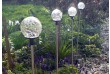Záhradná sada solárnych LED lámp - 3 sklenené gule s farebnou zmenou