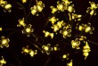 NEXOS Osvetlenie LED strom s kvietkami, teplá biela