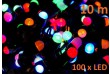 Vianočné LED osvetlenie 10 m - farebné, 100 MAXI LED diód