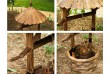 Záhradná dekorácia - drevená studňa