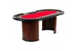 XXL pokerový stůl Royal Flush, 213 x 106 x 75cm, červená