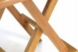 Záhradný drevený skladací stolík DIVERO výška 50 cm