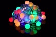 Záhradné párty osvetlenie – vonkajšie 50 LED pastelové farby