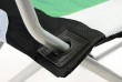 Skladacia kempingová stolička Divero Deluxe – zelená / čierna