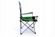 Skladacia kempingová stolička Divero Deluxe – zelená / čierna