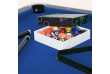 GamesPlanet® biliardový stôl PREMIUM, modrý, 7 ft