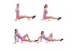 Posilňovací masážny valec - FITNESS ROLLER MOVIT modrá