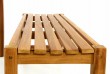 Záhradný set lavíc a stola DIVERO - ošetrené teakové drevo - 150 cm