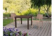 Záhradný stôl MELODY QUARTET hnedý