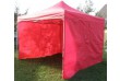Záhradný párty stan DELUXE nožnicový + bočné steny - 3 x 3 m červená