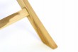 Skladací záhradný stolík DIVERO - teakové drevo neošetrené - 80 cm