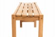 Záhradný set lavíc a stola DIVERO - ošetrené teakové drevo - 135 cm