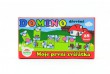 Domino Moje první zvířátka dřevo společenská hra 28ks v krabičce 17x9x3,5cm MPZ