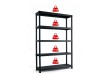 Plastový otvorený regál PLUS 120/5 - 187 x 120 x 40 cm