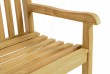 Záhradná lavica DIVERO - ošetrené teakové drevo - 130 cm