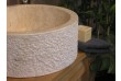 Umývadlo z prírodného kameňa MIRUM 509 Ø 40 cm Cream