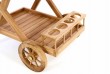 Servírovací vozík DIVERO z teakového dreva