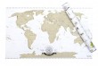 Stieracia mapa sveta - zlatá