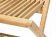 DIVERO skladacia stolička z teakového dreva, 2 kusy