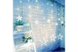 Vianočná dekorácia - svietiace hviezdy,150 LED, studenobiele