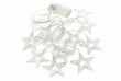 Vianočné dekoratívne osvetlenie - trblietavé hviezdy - 10 LED teplá biela