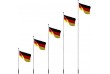 Vlajkový stožiar vrátane vlajky Nemecko - 650 cm