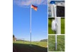 Vlajkový stožiar vrátane vlajky Rakúsko - 650 cm