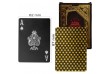 Poker karty plastové - čierne/zlaté