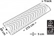 Karimatka nafukovacia TRACK 215 x 69 cm modrá