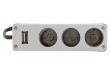 Roztrojka 12 / 24 V + USB 1000 mA