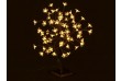 Dekoratívny LED strom s kvetmi, teple biely