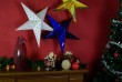 Vianočná hviezda s časovačom 60 cm, 10 LED, modrá