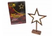 Vianočná dekorácia – Hviezda bronzová - 39 cm , 20 LED