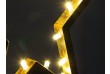 Vianočná dekorácia – Hviezda bronzová - 39 cm , 20 LED