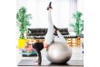 MOVIT Gymnastická lopta s nožnou pumpou, 55 cm, sivá