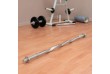 MAXXIVA zakrivená obojručná EZ tyč, 130 cm, strieborná