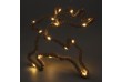 Vianočná dekorácia sob, 20 LED, teplá biela