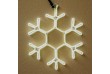 NEXOS Vianočná snehová vločka 360 LED, studená biela 40x35cm