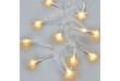 Dekoratívne osvetlenie - Vločky, 20 LED, teple biele, 3 ks
