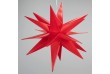 Vianočná hviezda s časovačom 10 LED, 35 cm, červená