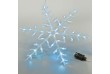 NEXOS Vianočná LED dekorácia, snehová vločka, 42 LED, 55 cm