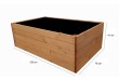 Drevený vyvýšený záhon COMFORT, smrek, 125 x 78 x 41 cm