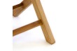 Sada DIVERO skladacia stolička z teakového dreva - 4 ks