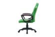 Ergonomická kancelárska stolička, zelená s fialovými prvkami