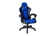 Ergonomická herná stolička s vankúšikmi, modrá