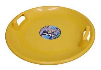 Superstar plastový tanier - žltý