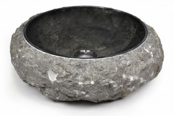 Umývadlo z kameňa DIVERO - čierny mramor