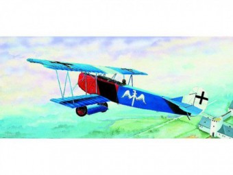 Model Fokker D-VII 15,2x19,3cm v krabici 31x13,5x3,5cm